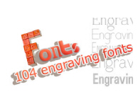 104 engraving fonts