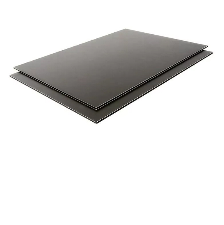Panneau composite en aluminium 3 mm - Noir - gloss / mat face (4'x8', 24''x48'')