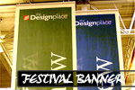 Large banner for festival and events