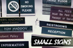 Small offices and residentials signs